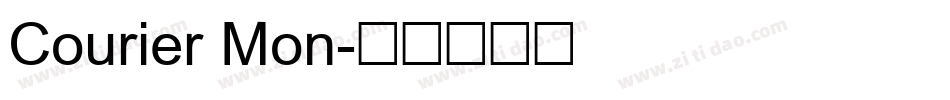 Courier Mon字体转换